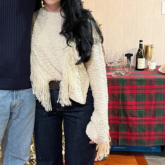 Tularosa Ibone Fringe Sweater Beige - Picture 11 of 16
